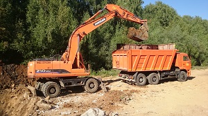 Аренда колесного экскаватора Doosan210